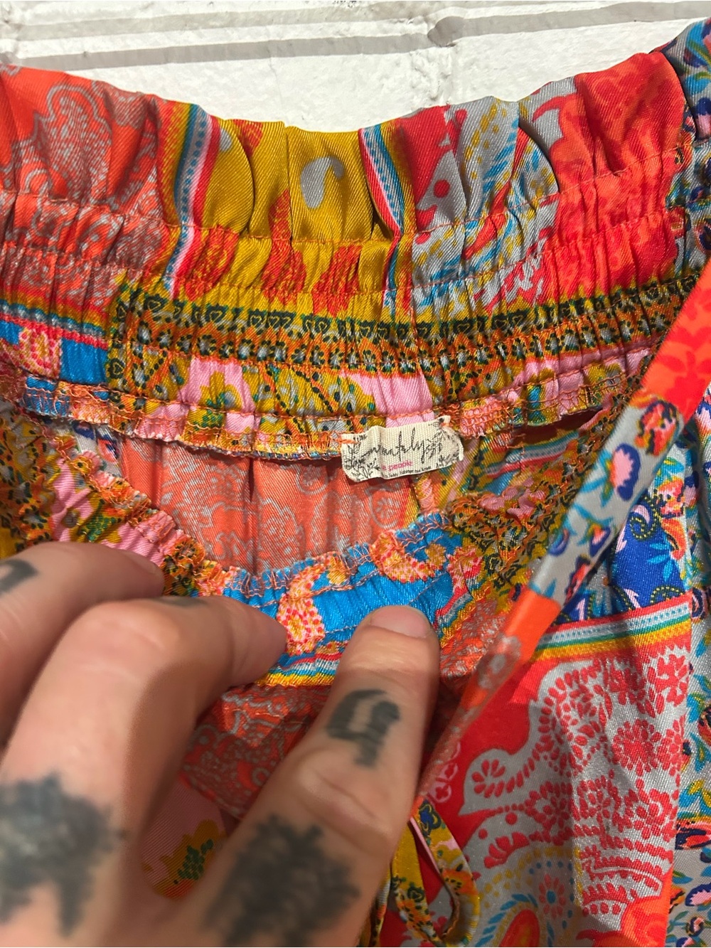 Free People Multicolor Paisley Bohemian Pajama Top